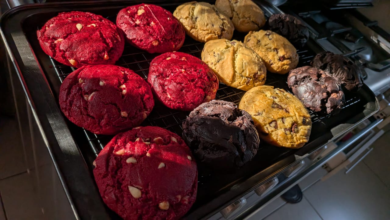 Red Velvet Chocolate Chip Cookies