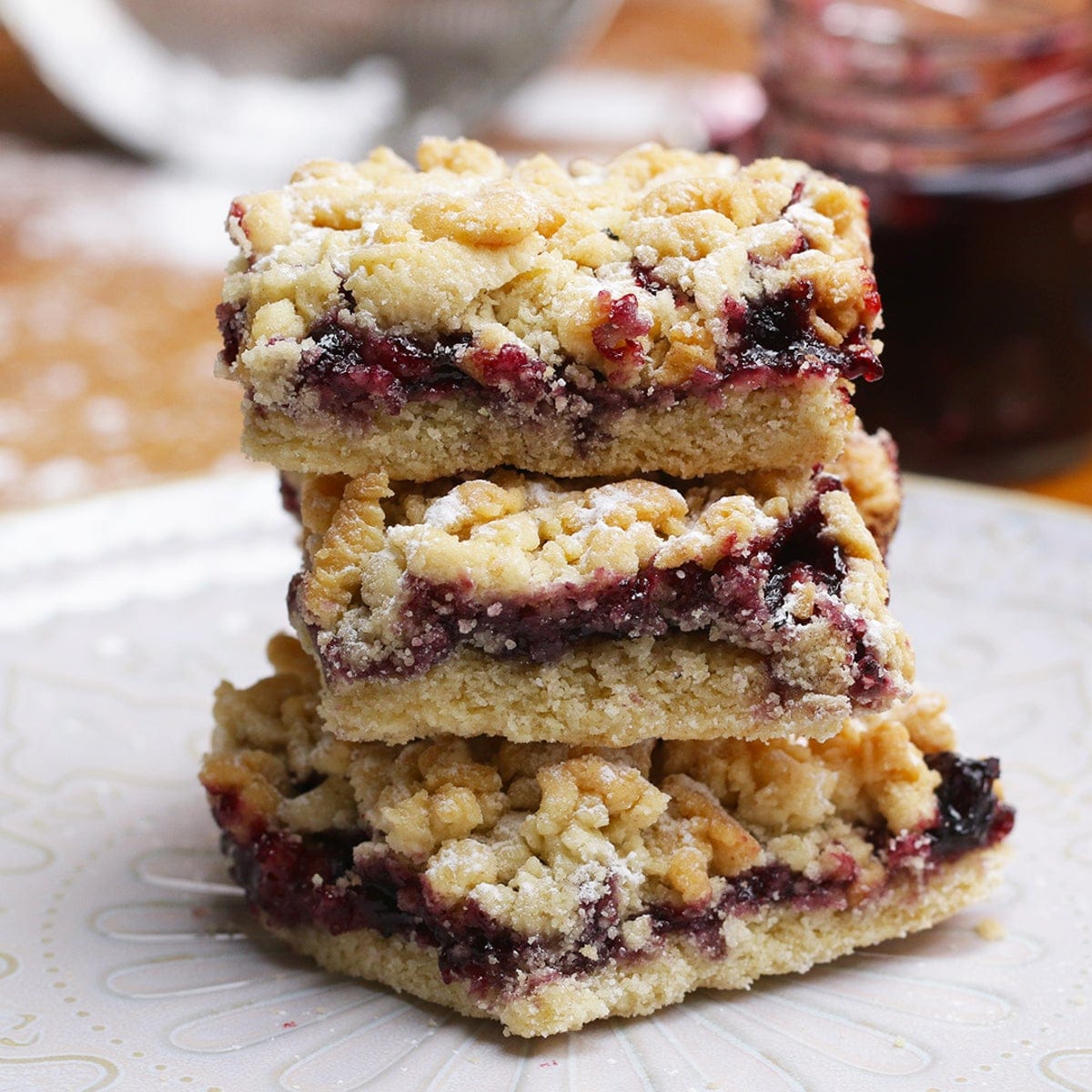 Jam Squares (Apricot & Mixed Fruit)